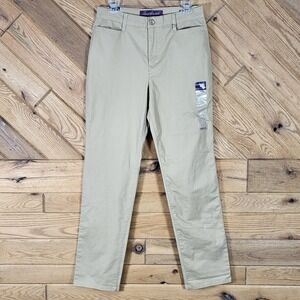 Gloria Vanderbilt Amanda Trouser Women 6 Average Straight Leg Classic Rise Tan